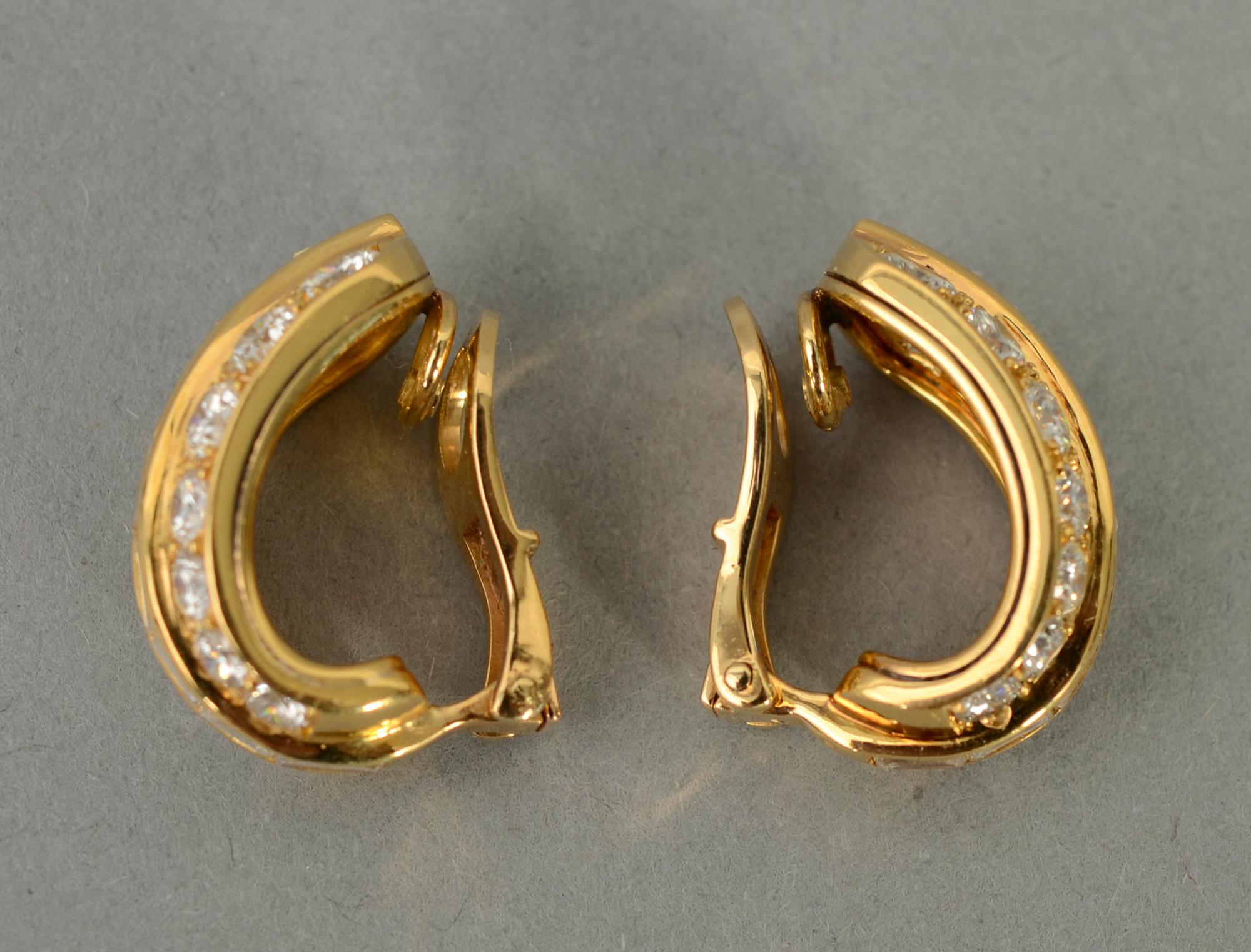 Women's or Men's Bulgari Diamond Earrings