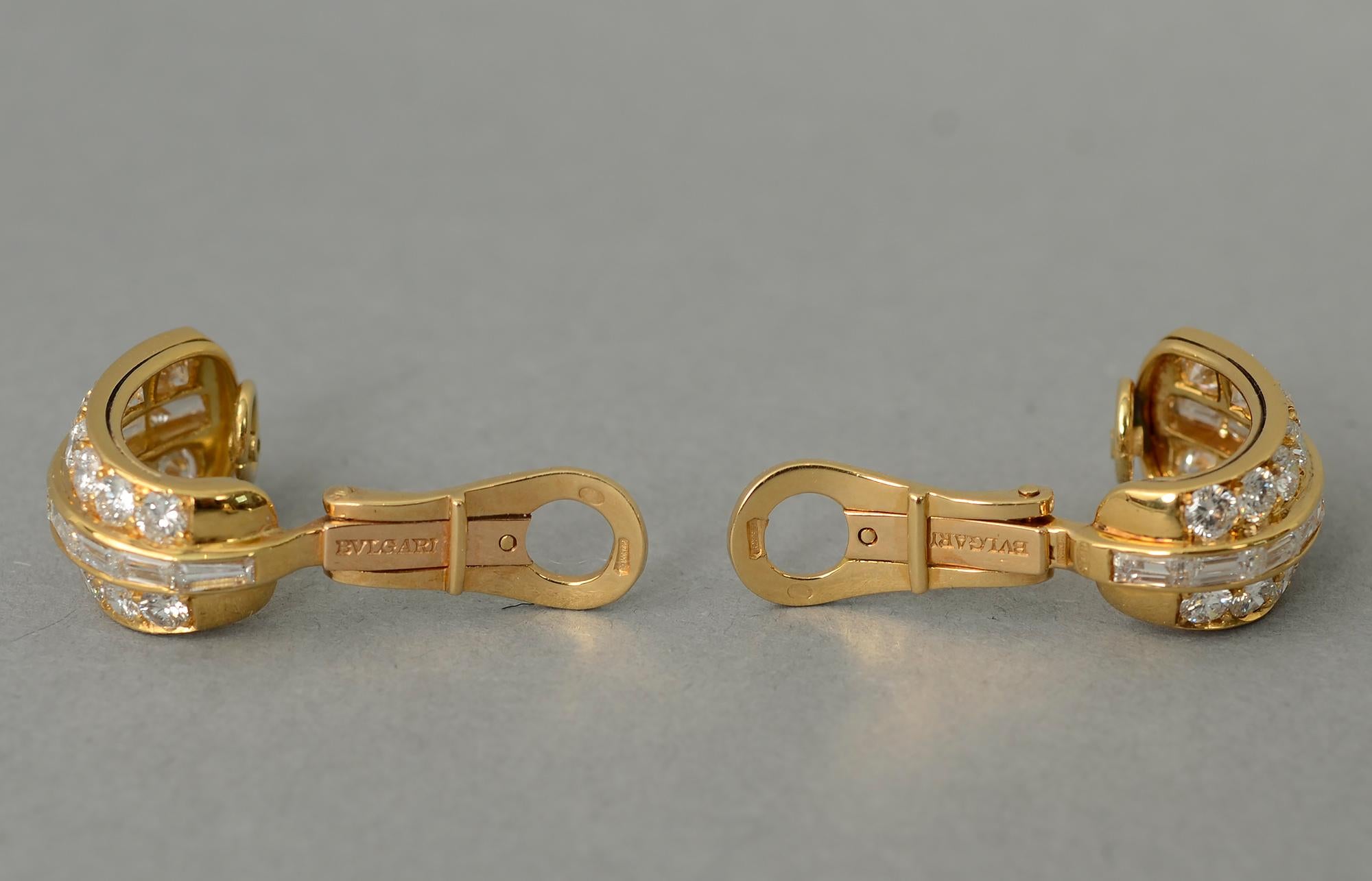 Bulgari Diamond Earrings 2