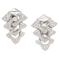 Bulgari Diamond Earrings in 18K Gold
