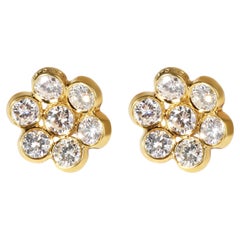 Bulgari Diamant-Ohrringe aus 18 Karat Gelbgold mit 3 Karat