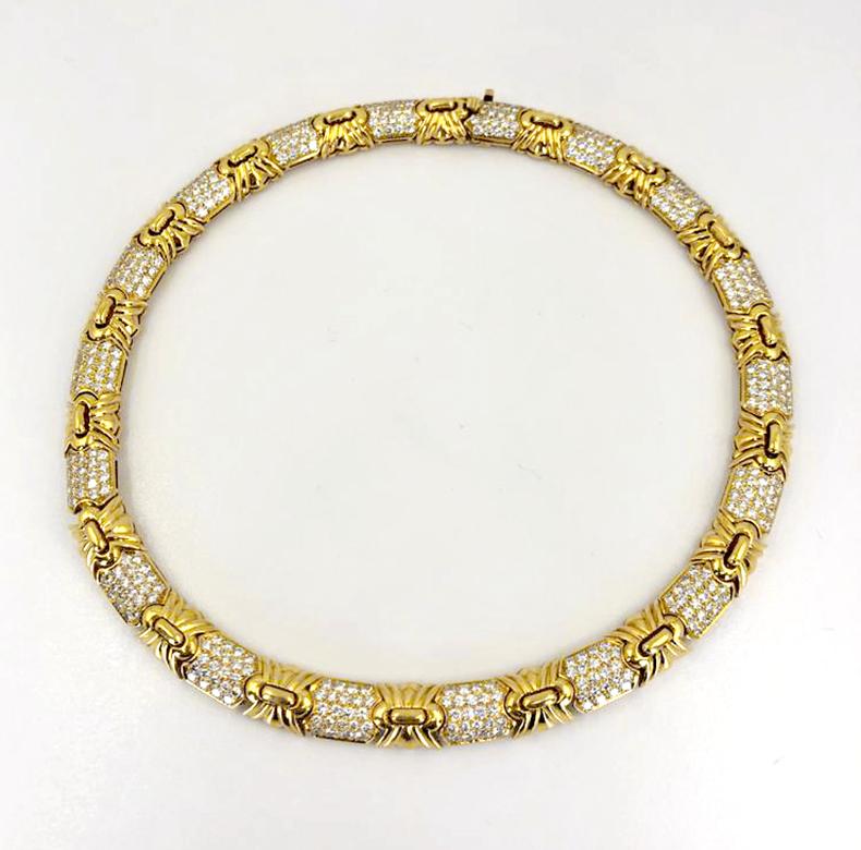 Women's Bulgari Diamond Gold Necklace