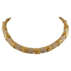 Bulgari Diamond Gold Necklace
