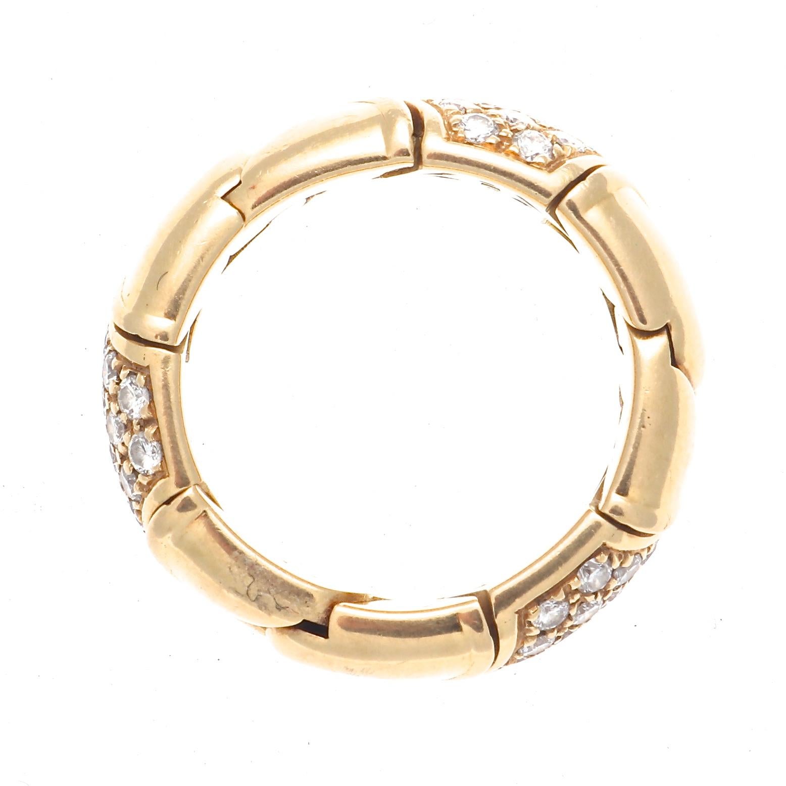 Women's Bulgari Diamond Gold Ring