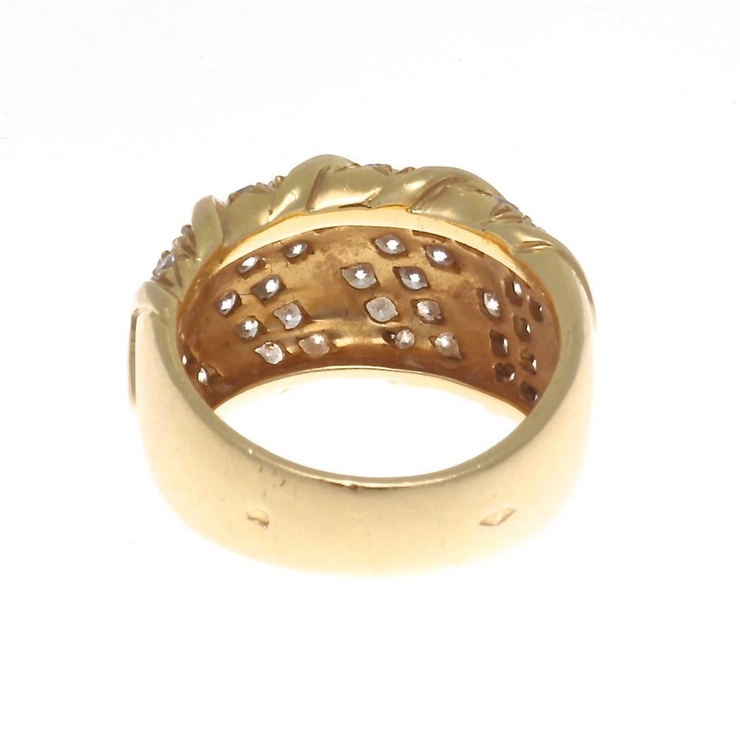 Women's Bulgari Diamond Gold Ring