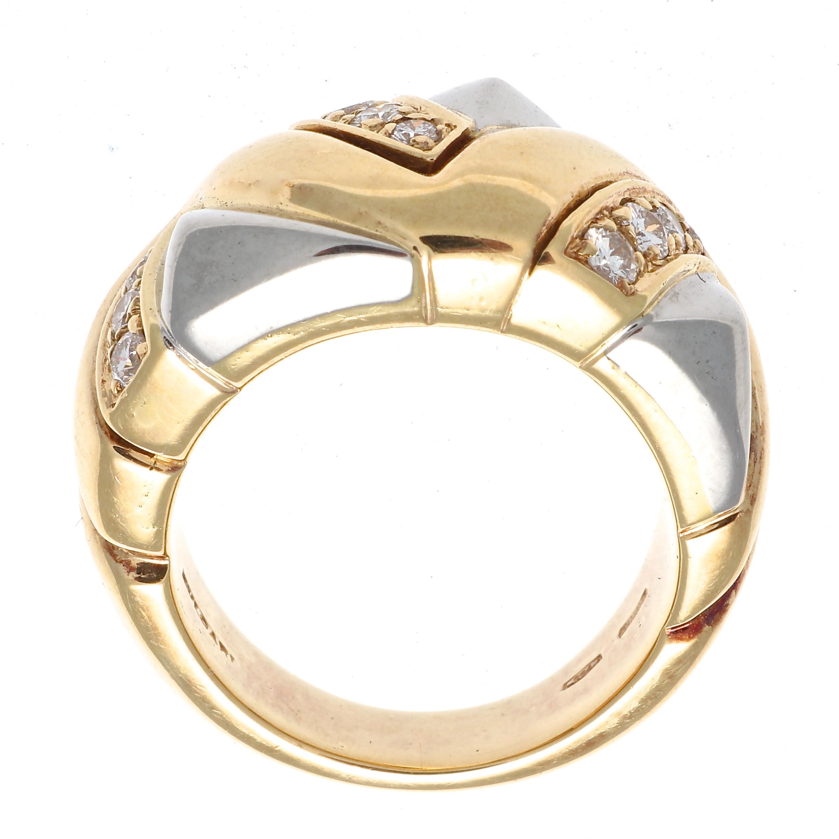 Bulgari Diamond Gold Ring 3
