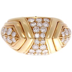 Bulgari Diamond Gold Ring