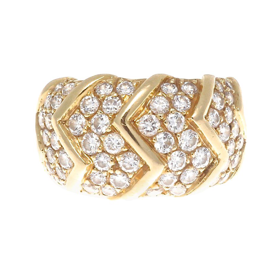 Bulgari Diamond Gold Ring