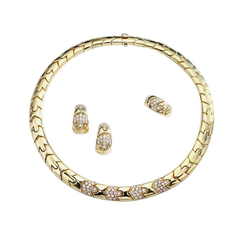 Bulgari Diamond Gold Set