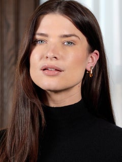 Bulgari Diamond Multi-Gem 18 Karat Yellow Gold Allegra Drop Ear-Clip Earrings