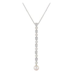 Bulgari - Collier pendentif Lucea en diamant et perle