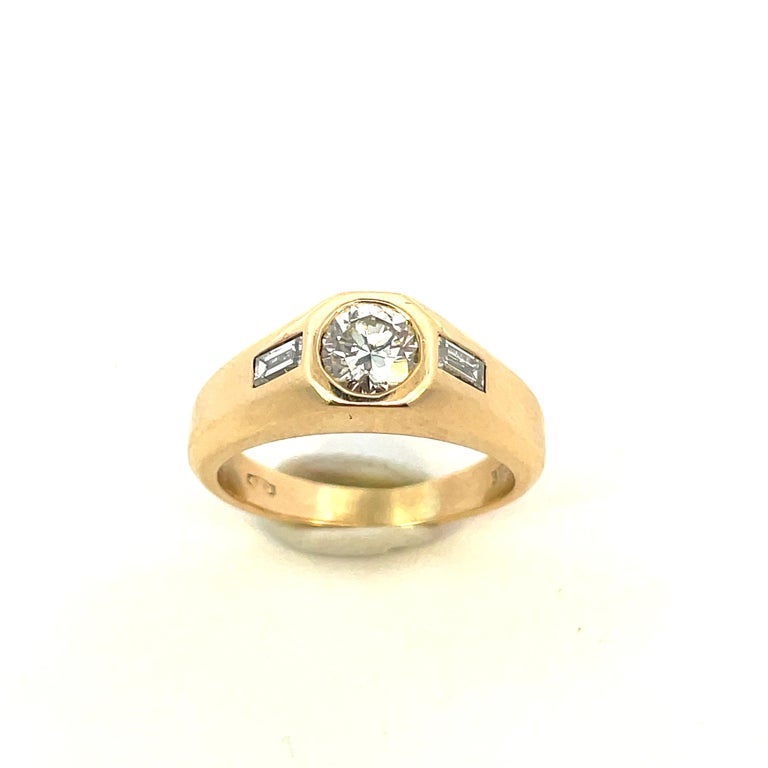 Bulgari Diamond Ring 18kt Yellow Gold 1970's For Sale at 1stDibs | anelli  bulgari anni '70