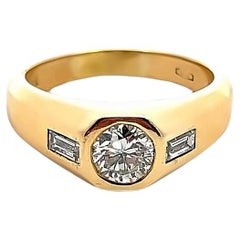 Bulgari Diamond Ring 18kt Yellow Gold 1970's