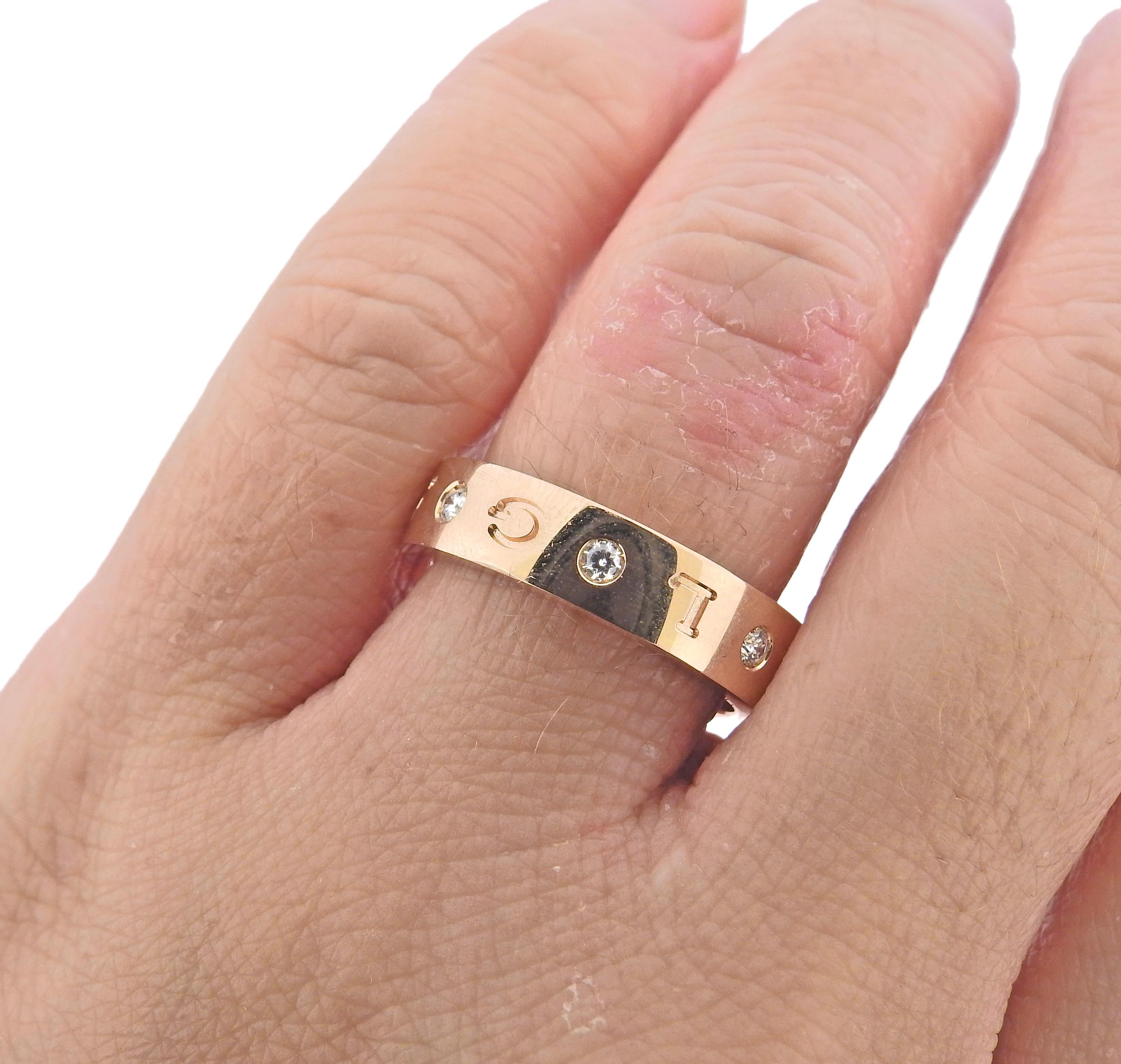 Diamant-Roségold-Ring 128811 von Bulgari im Zustand „Neu“ im Angebot in Lambertville, NJ