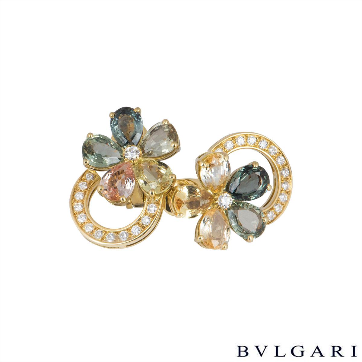 bulgari flower earrings