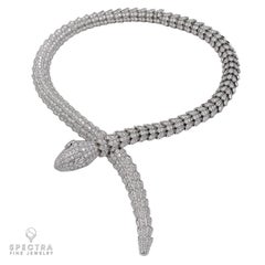 Bulgari Diamant-Serpenti-Halskette aus 18kt Weißgold