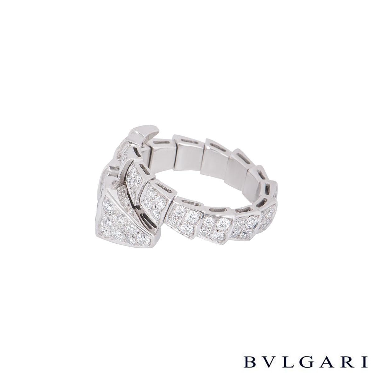 bulgari snake ring diamond