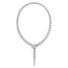 Bulgari Diamond Serpenti Viper Necklace in 18k White Gold