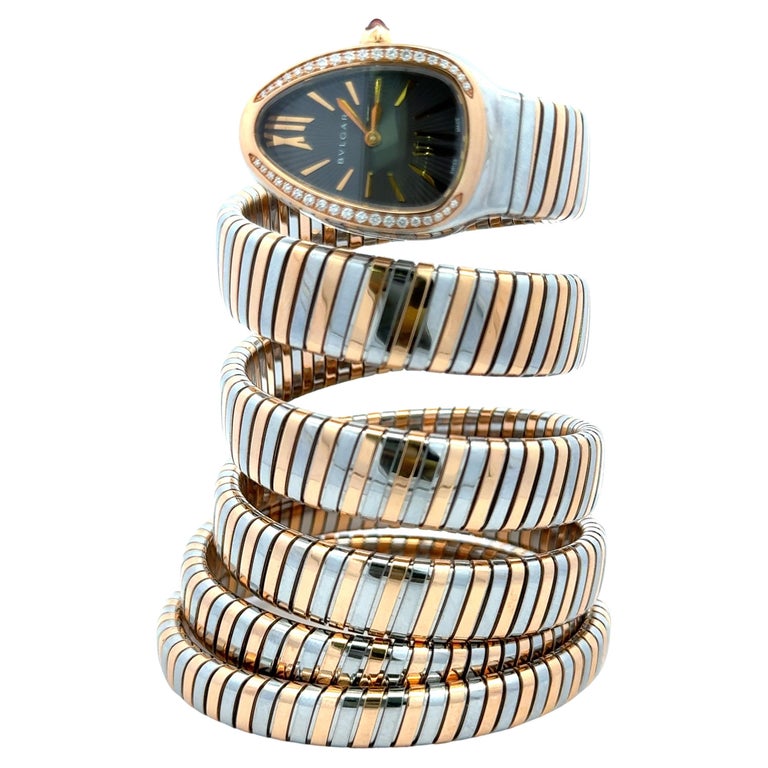 Acciaio Inossidabile Orologio Bulgari Serpente Nero BVLGARI