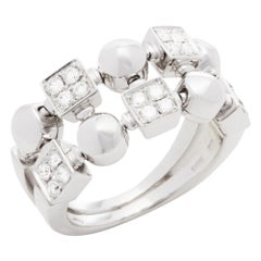 Bulgari Diamond Set 18ct White Gold Lucéa Ring