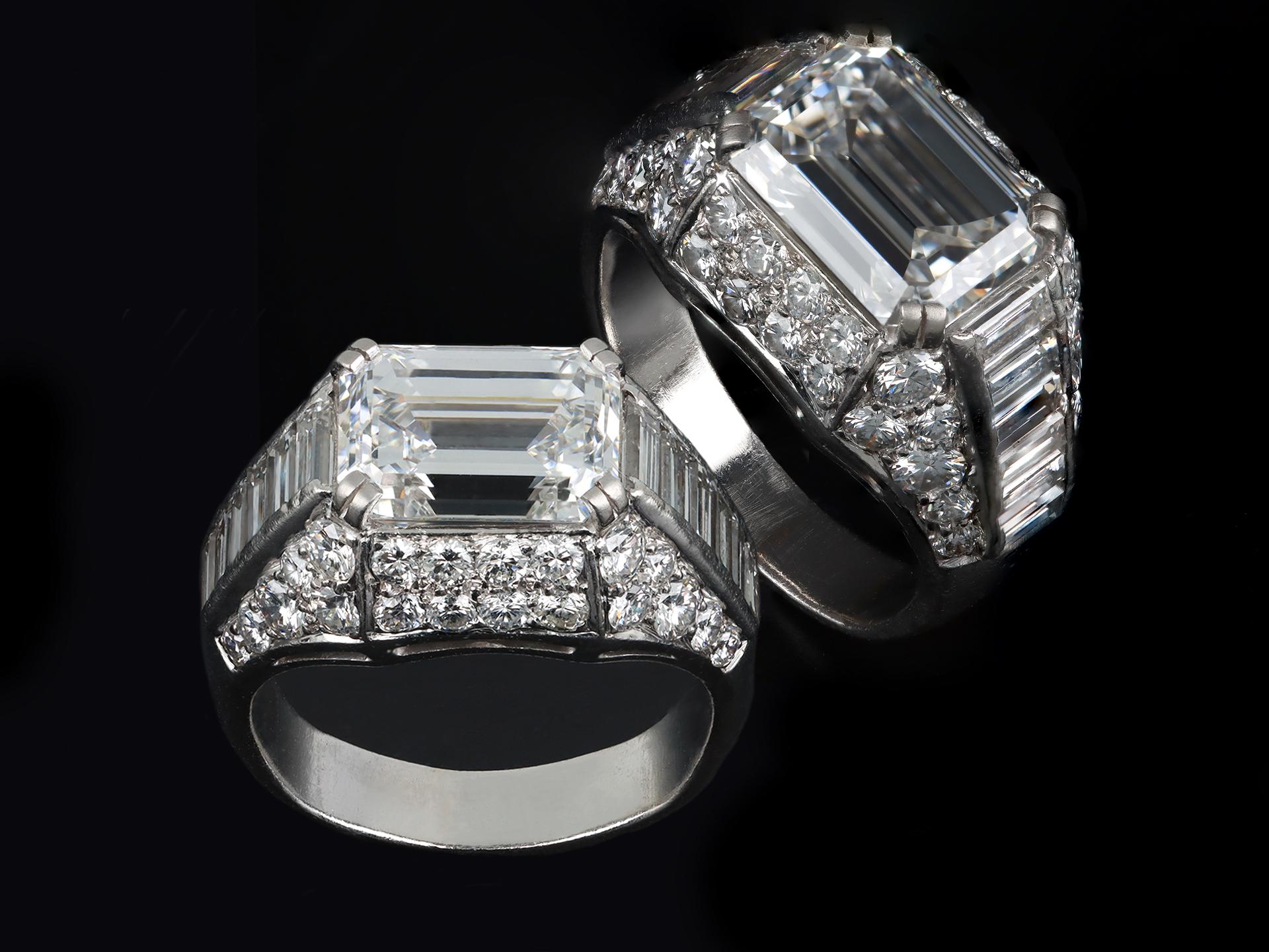 Bulgari diamond Trombino ring. For Sale 1