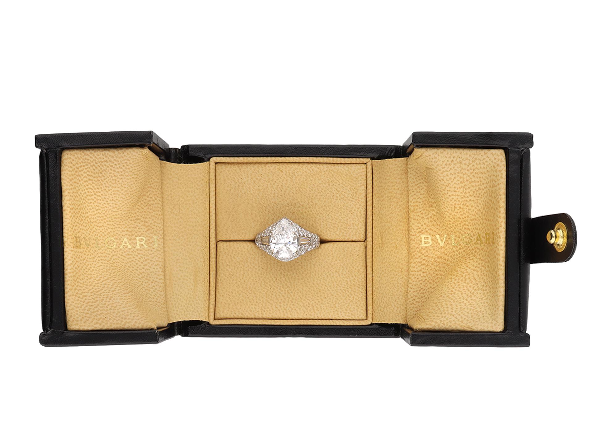 Bulgari Diamond Trombino Ring, Italian, circa 1963 For Sale 1