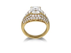 Bulgari diamond 'Trombino' ring, Italian, circa 1985-95.