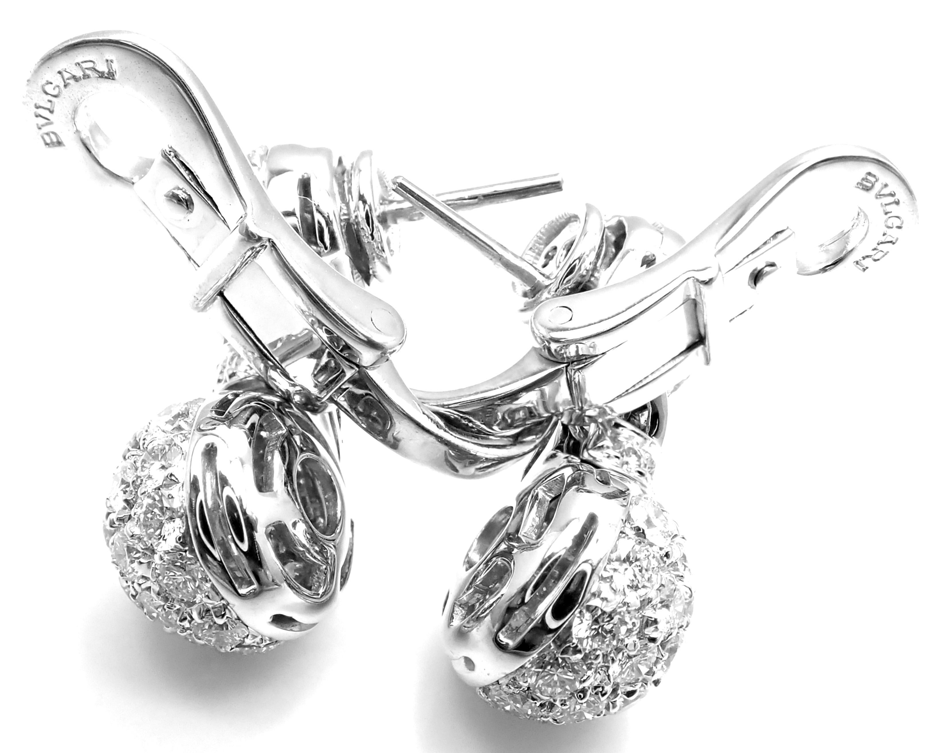 Bulgari Diamond White Gold Earrings 6