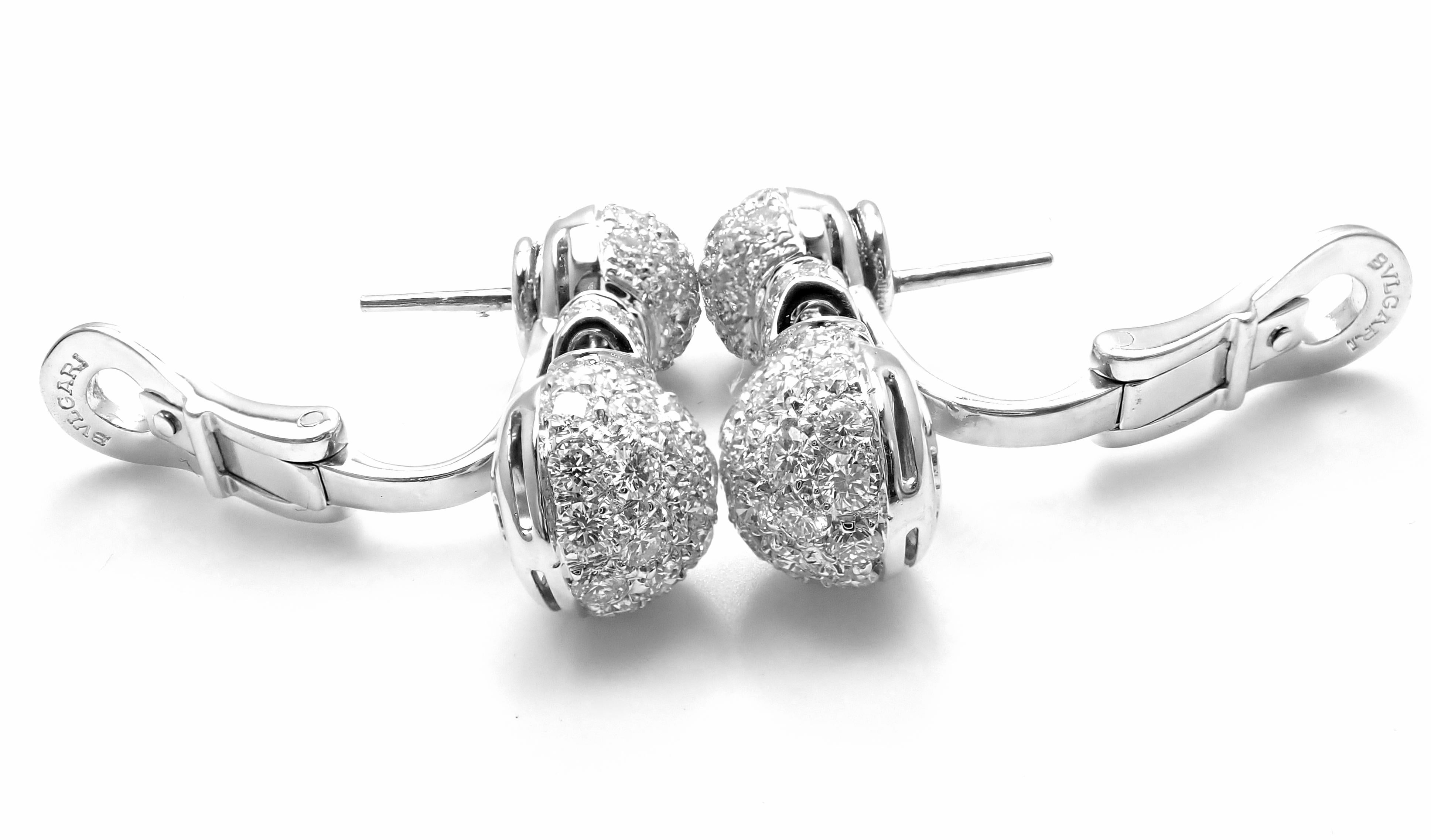 Bulgari Diamond White Gold Earrings 5