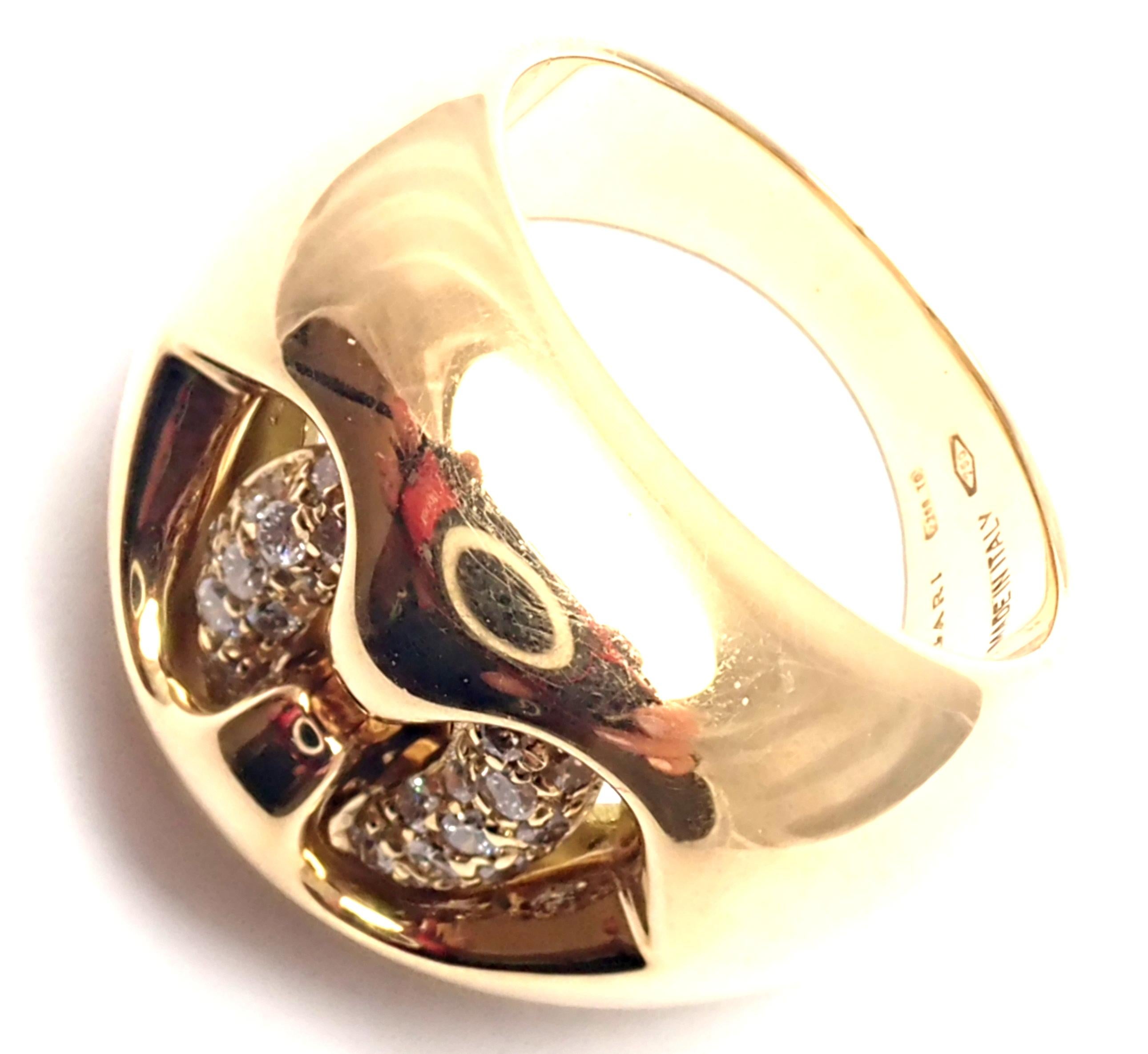 Bulgari Diamond Yellow Gold Ring 1