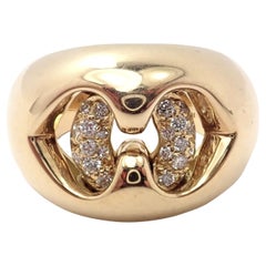 Bulgari Diamond Yellow Gold Ring