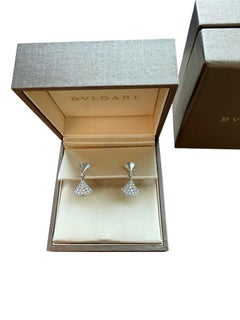 Bulgari Divas’ Dream 0.94ct Diamond Earrings With Pave Diamonds 18K White Gold