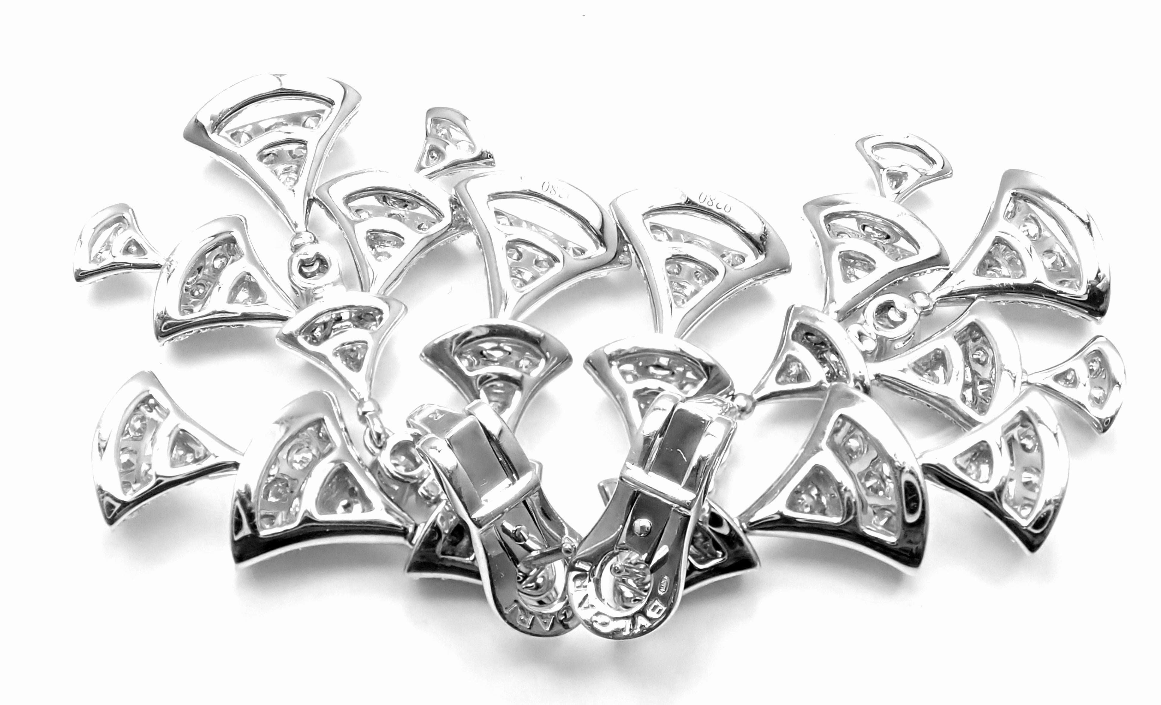 Bulgari Diva's Dream 10.5 Carat Diamond White Gold Drop Earrings 3