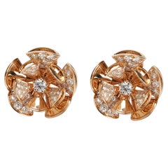 Bulgari Divas' Dream Diamond Earrings in 18kt Rose Gold 2.6 CTW