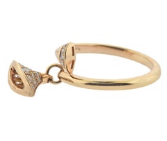 Bulgari Diva's Dream Diamond Rose Gold Charm Ring 128721