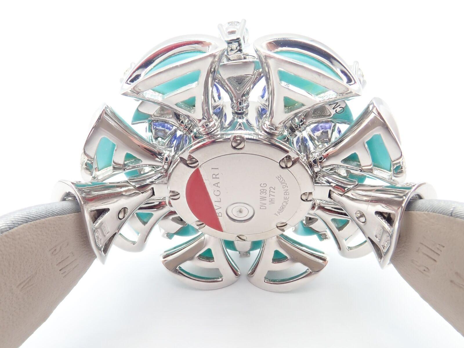 Bulgari Divas Dream Diamond Turquoise Tanzanite White Gold Watch 8