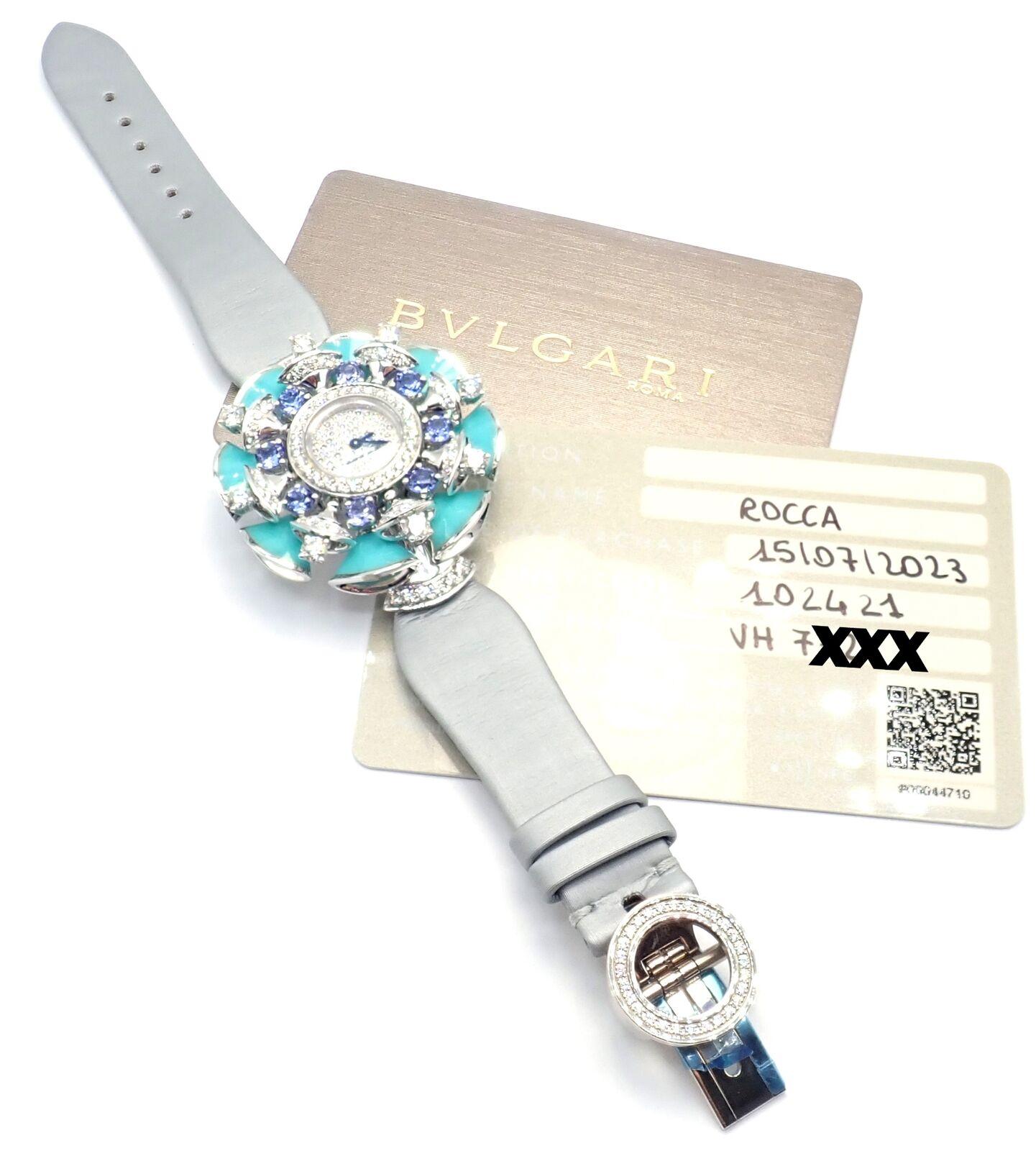 Bulgari Divas Dream Diamond Turquoise Tanzanite White Gold Watch 1