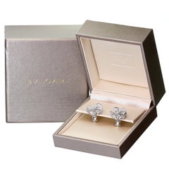 Bulgari Divas' Dream Diamond White Gold Flower Earrings