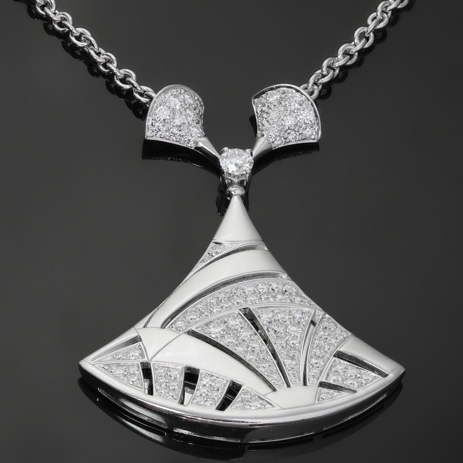 Bulgari Diva's Dream Diamant-Halskette aus Weißgold (Brillantschliff)