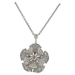 Bulgari Diva's Dream Diamond White Gold Pendant Necklace