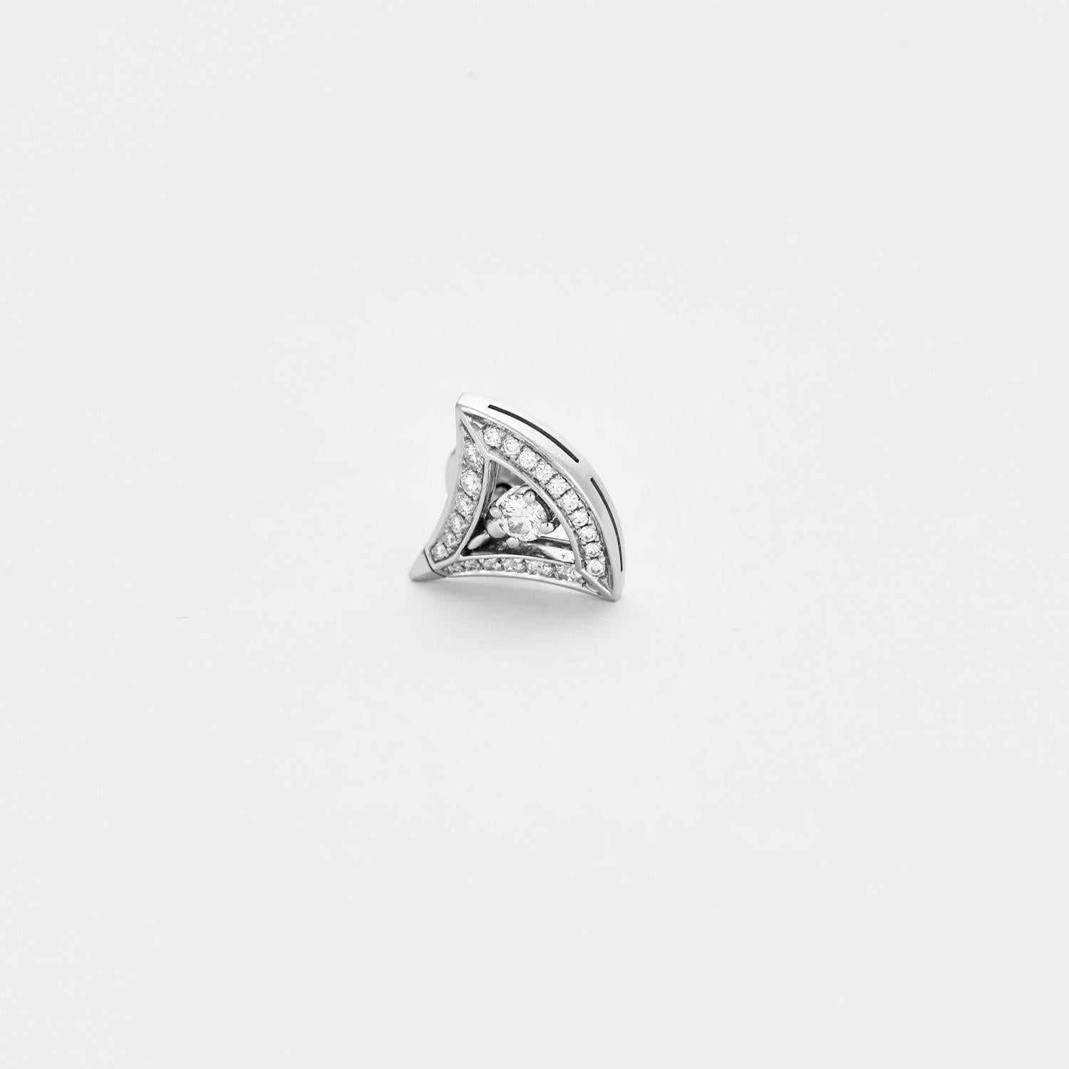 Brilliant Cut BULGARI - Diva's Dream earrings in white gold and diamonds