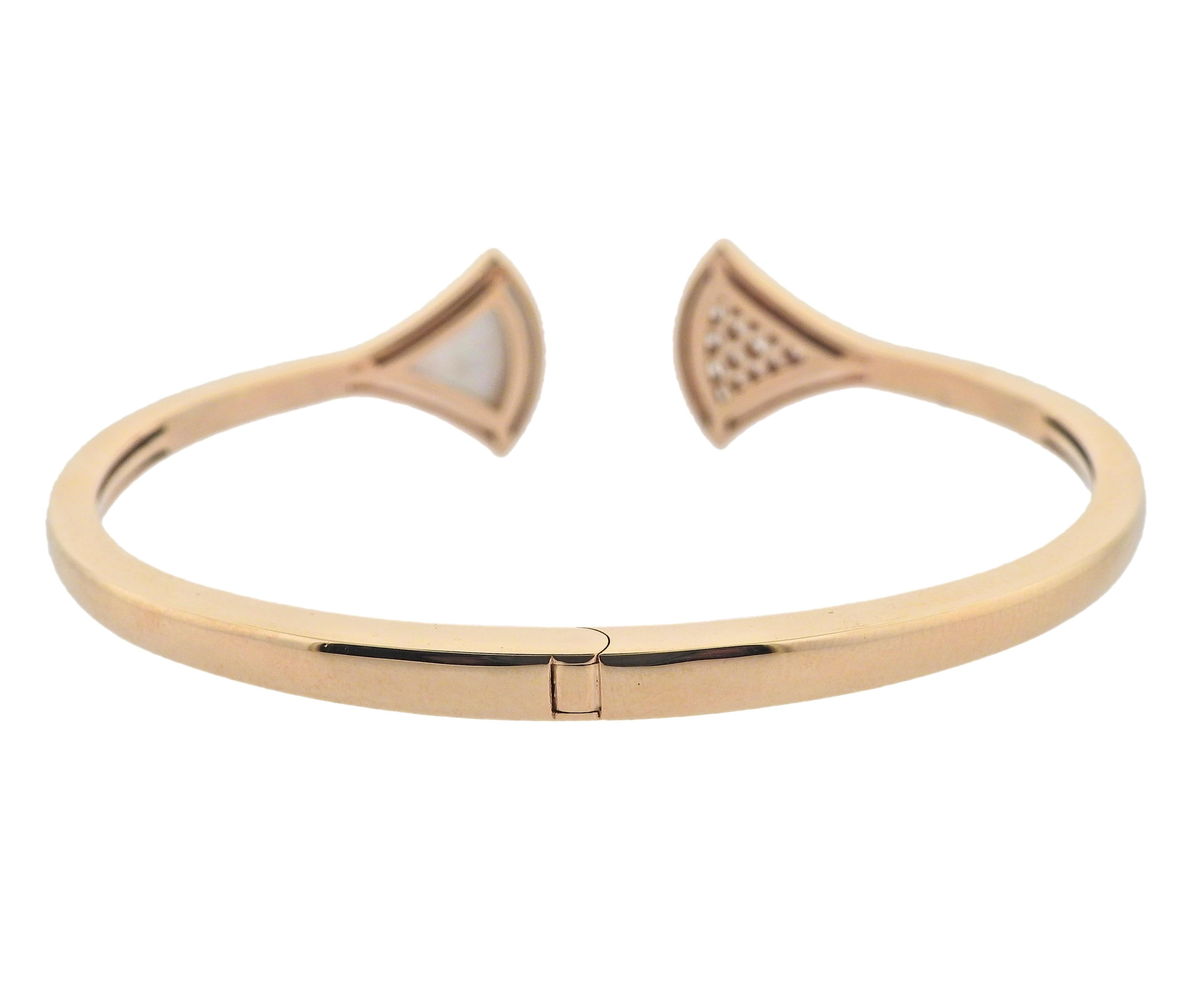 Blue Denim Dreams White Mother of Pearl Golden Cuff Bracelet