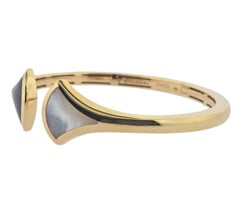 Bulgari Diva's Dream Mother of Pearl Onyx Rose Gold Cuff Bracelet