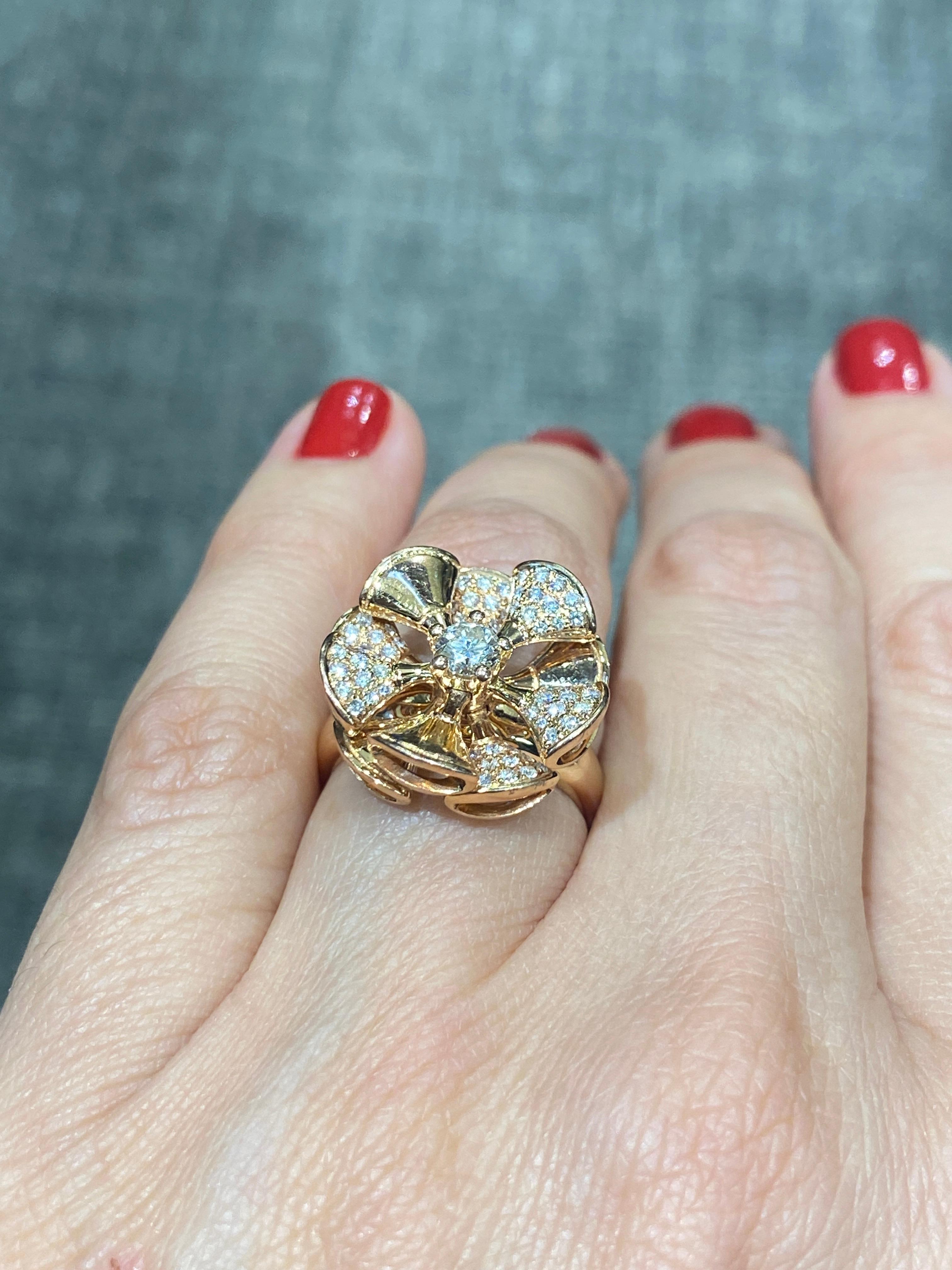 Contemporary Bulgari Divas' Dream ring with original box