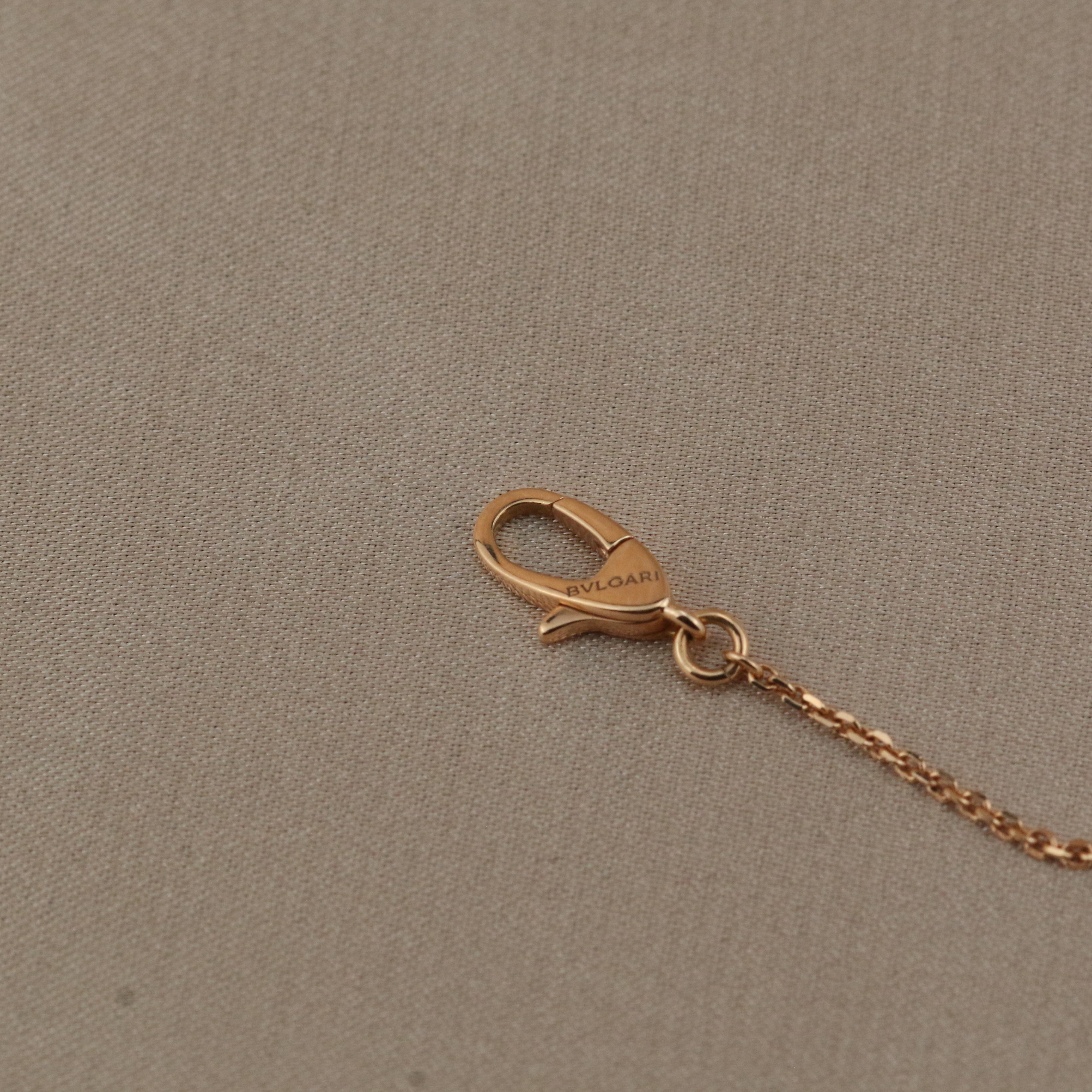 Women's Bulgari Diva's Dream Rose Gold Turquoise Diamond Pendant