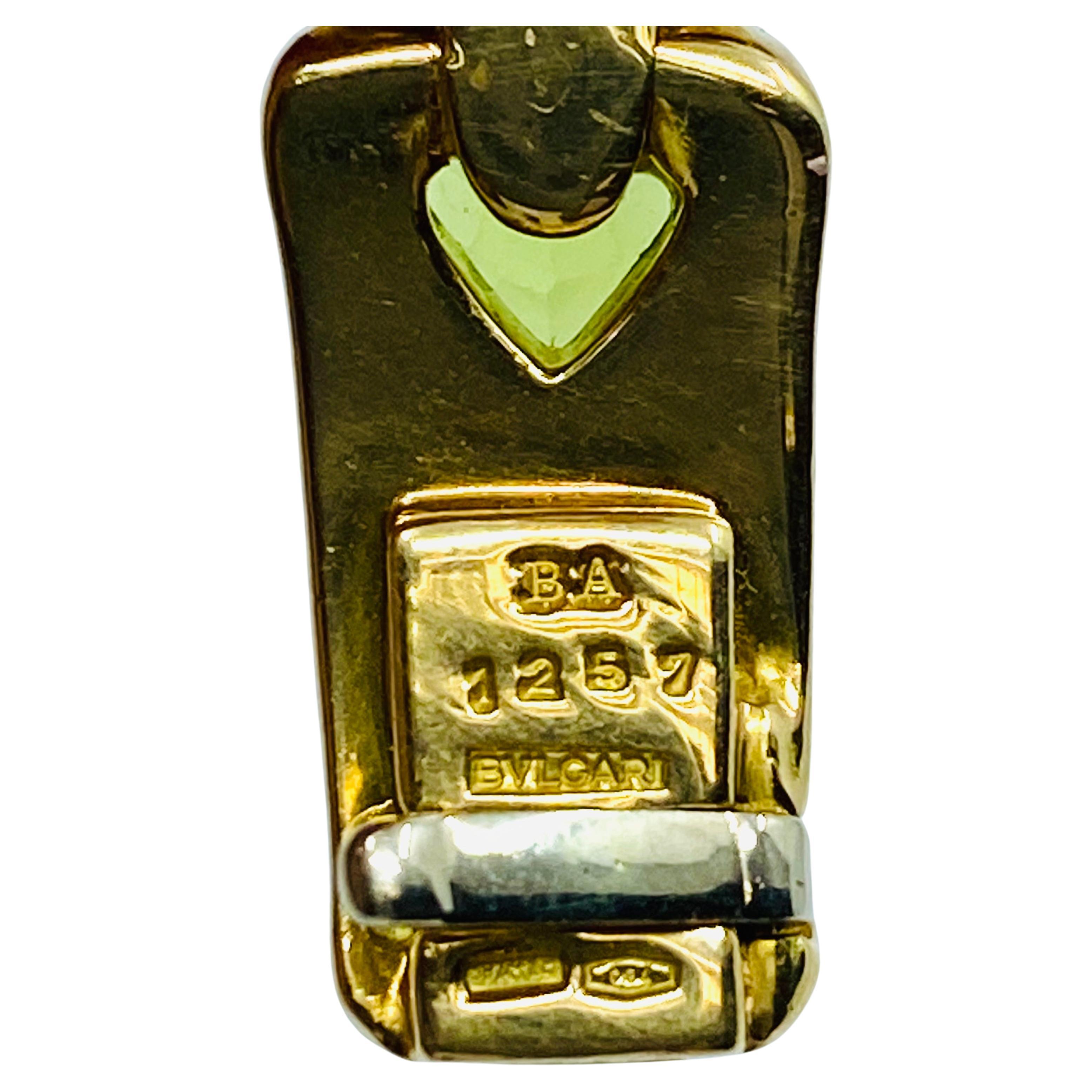 Bulgari Doppio Cuore Bracelet 18k Two-Tone Gold Gemstones 5