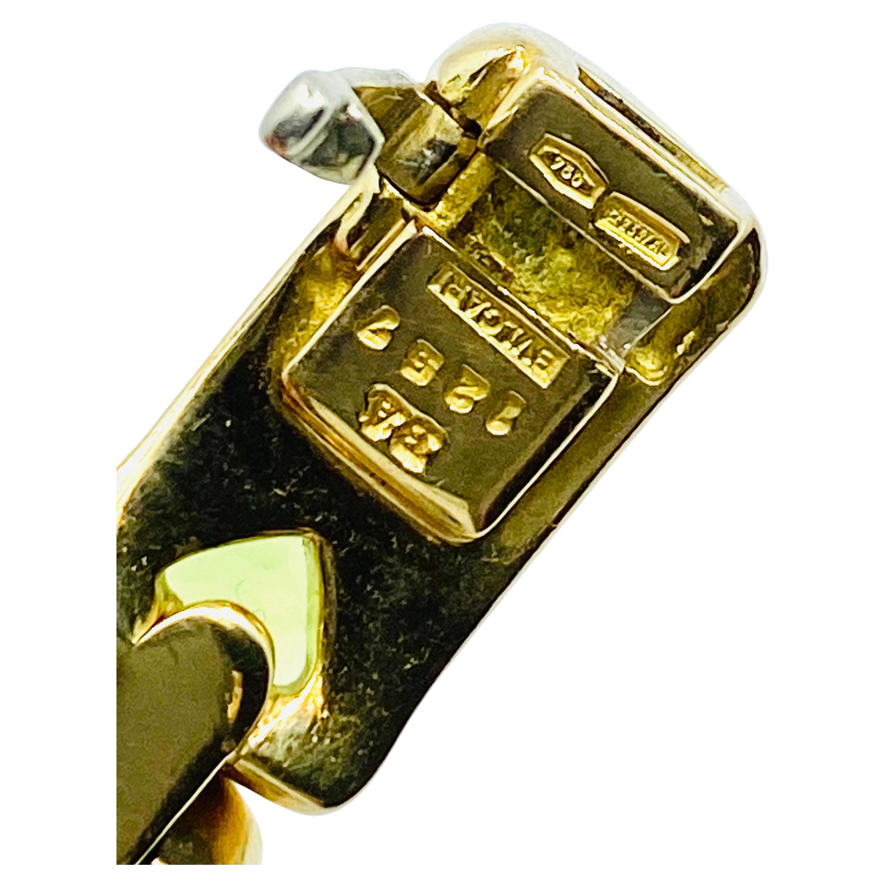 Bulgari Doppio Cuore Bracelet 18k Two-Tone Gold Gemstones 8