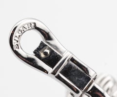Bulgari Doppio Cuore Diamond 18k White Gold Earrings