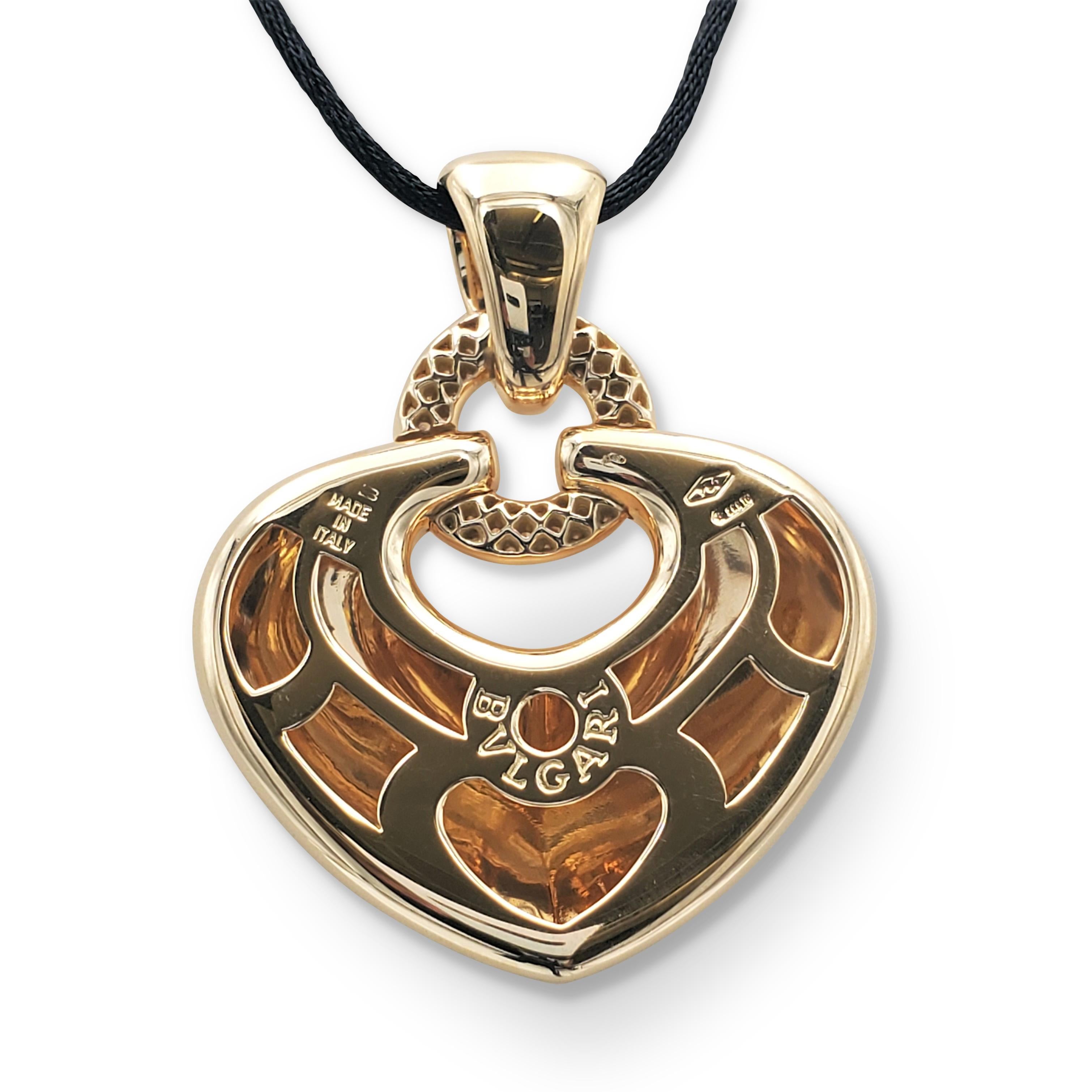 bvlgari heart necklace