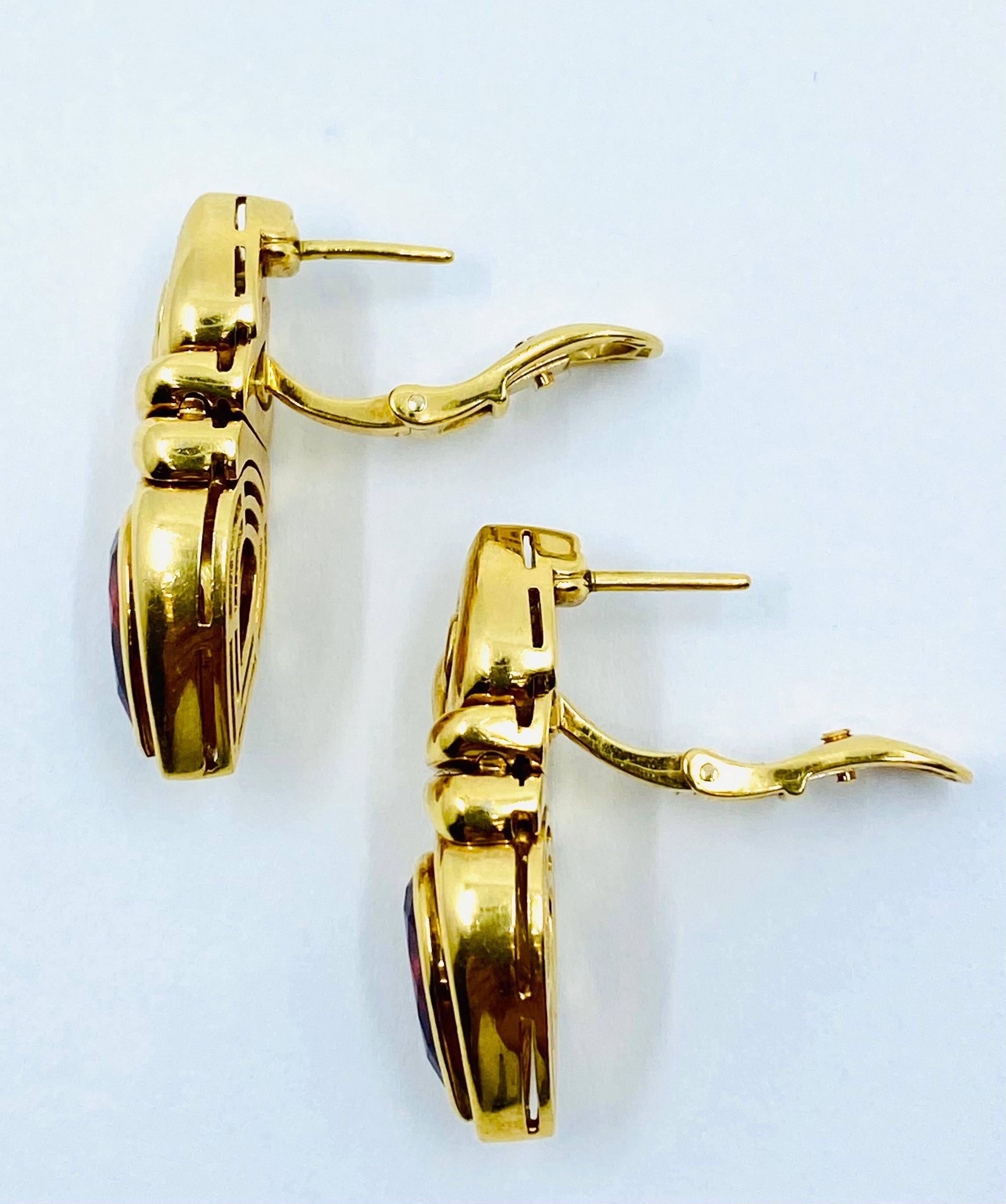 Women's Bulgari Doppio Cuore Tourmaline Earrings