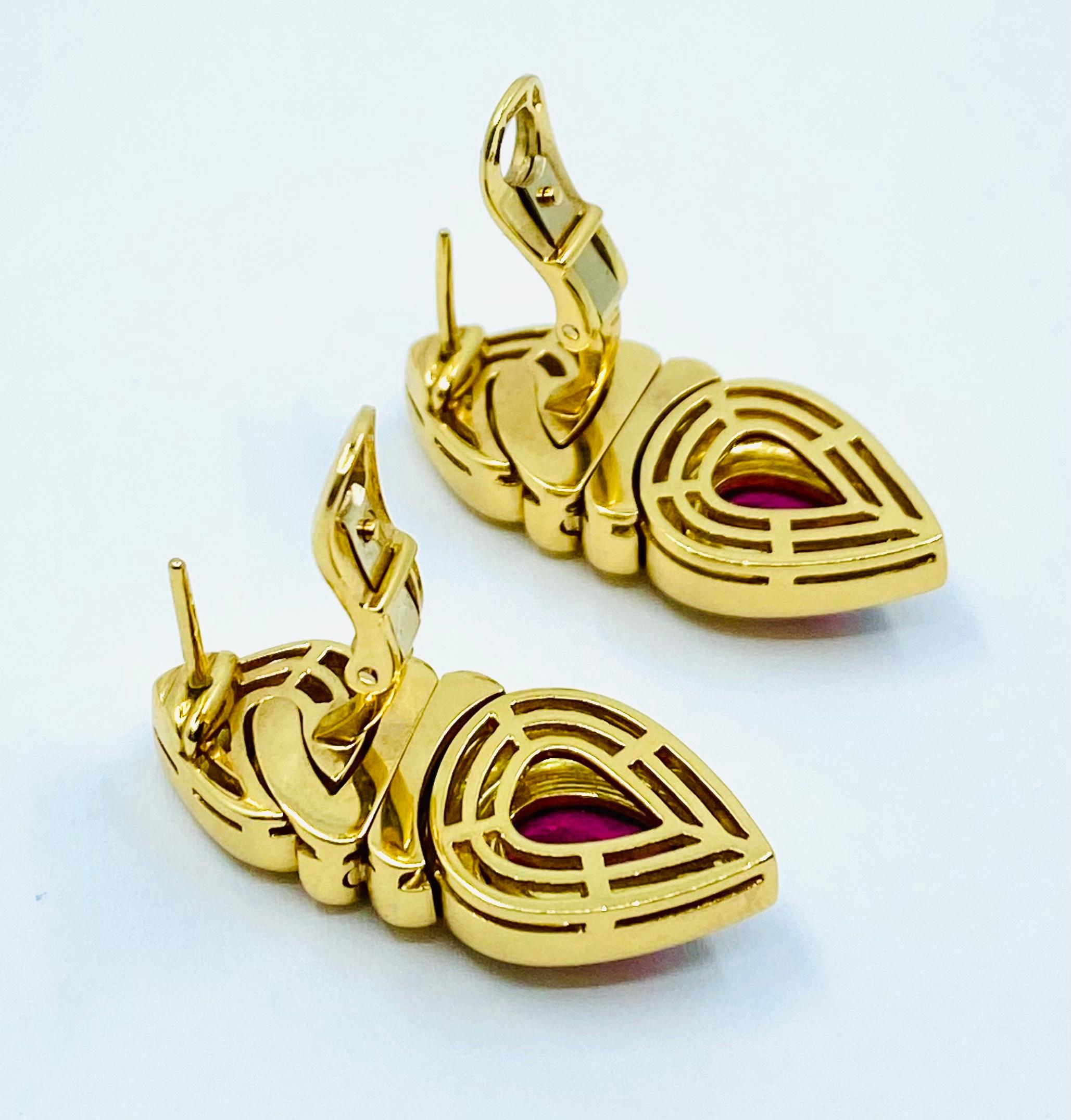 Bulgari Doppio Cuore Tourmaline Earrings 2